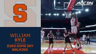 Syracuse's William Kyle Does Some Sky Walking On The Alley-oop