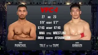 VFC 4 MMA PRO Ankit Pancha (India) vs Jawed Ahmadi(Afghanistan)| Knockout Win&rdquo;#mma #ufc#randeephooda