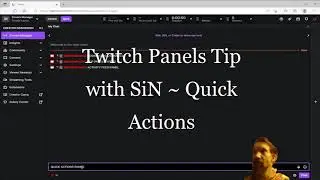 Twitch Stream Manager Panel Quick Actions Tip