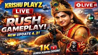 Full Rush Gameplay ☠️ | Krishu Playz | #bgmi #gaming #trending #pubg #livestream #rushgameplay