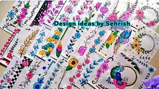 50 Easy and simple border designs for project work|Assignment front page border design