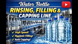WATER BOTTLE RINSING, FILLING,CAPPING LINE