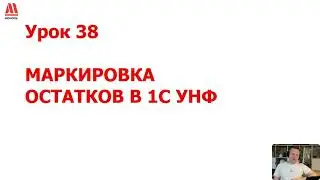 Запись урока Маркировка остатков в 1С УНФ