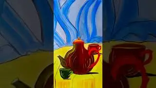 Tea Time &ndash; A Still Life Composition #arylicpainting #art #original #painting #teapot