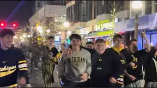 Michigan Fans Celebrate National Championship Win | #GoBlue