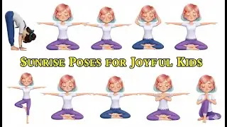 '' Sunrise Poses for Joyful Kid's | A Happy Woman's Routine for Focus & Energy Boost Yoga Poses''