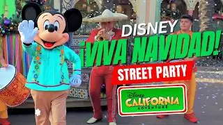 [4K] Disney's California Adventure – ¡Viva Navidad! Street Party 🎉 | Multicam Holiday Entertainment