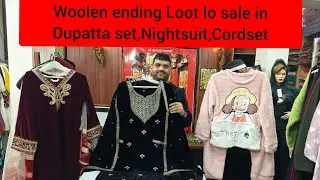 Woolen cord set,Dupatta set,Nightsuit Loot lo sale 8510028300#viralvideo #nightsuit #kurti 