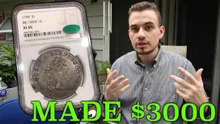 Мы заработали 3000 долларов на этом серебряном долларе! (Представлена ​​монета CAC)