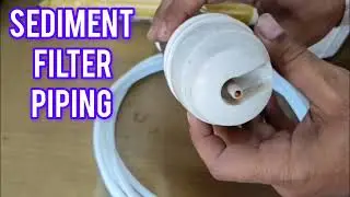 HOW FIX RO PIPE TO SEDIMENT FILTER INLINE AND RO CONNECTOR