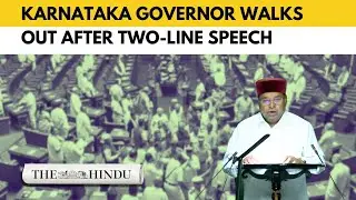 Chaos in Karnataka Legislature as Governor delivers two-line address