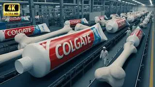 Inside the High-Tech Toothpaste Factory: How Bones Are Processed Into Toothpaste (Full Process)