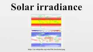 Solar irradiance