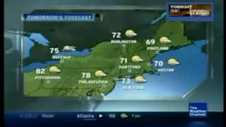 TWC Satellite Local Forecast on DirecTV- Sep. 8, 2013- 1:08PM PDT