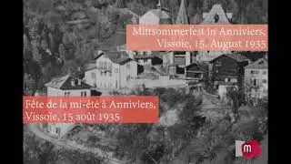 Fête de la mi-été à Anniviers, Vissoie, 15 août 1935