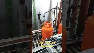 Bar Coding Machine #lpg #cookinggascylinder #factoryworker #factory #gascylinder