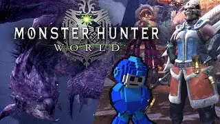 A Pink Rathian and the Blue Bomber