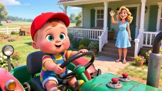Boom Boom Tractor Day 🚜🎵 | Fun Learning Song for Kids | Farm Vehicle Adventure