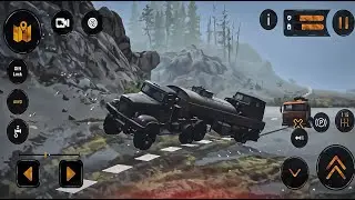 Amazing Truck Driver Skills - Epic Escape on the River - Spintires Mudrunner #1
