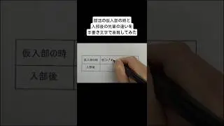 部活の仮入部の時と入部後の先輩の違いを手書き文字で表現してみた