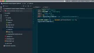 Webstorm's Auto Import feature in ES6