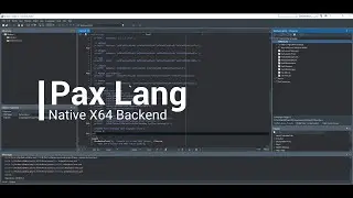 Pax Lang - Native X64 Backend