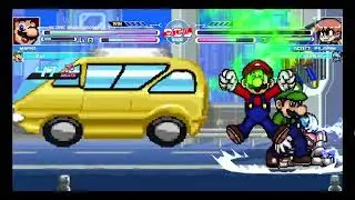(NEW YEAR SPECIAL) MUGEN - Mario and Luigi (Poyochan) vs Double Battle Marathon