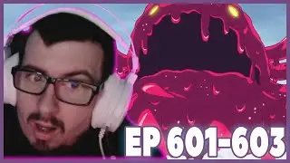 SMILEY'S DEADLY POISON GAS! ONE PIECE EPISODES 601-603 REACTION! (REDIRECT LINK)