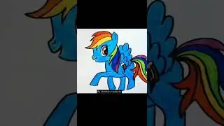 #mylittlepony#rainbow dash#easydrawing #trending
