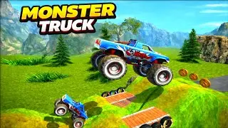 Simulator Monster Track Impossible Stunt // Crazy Race For Android 🤯 Off Road 1v1 Race #games 