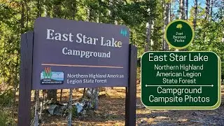 East Star Lake Northern Highland American Legion State Forest Campsite Campground Wisconsin #Midwest