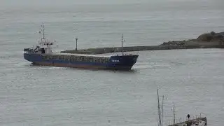 mv 'THESEUS' at Port Penrhyn, Bangor, N.Wales. 31/1/21.