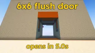 fast 6x6 flush door (slime/honey blockless) [5.0s opening]