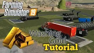 Farming Simulator 19 Washing Dirt into Gold tutorial