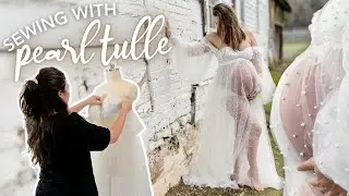 Making *THAT* Viral Pearl Tulle Maternity Gown...