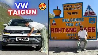 VW Taigun in the Mountains: Real Ownership Review & Performance Test and mileage! 🫨 (Rohtang Pass)