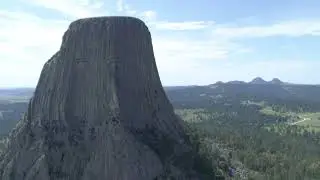 Devils Tower Wyoming Drone Footage