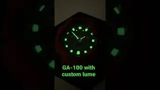 G-Shock GA-100 Custom Relume | Самодельный мод с ночным свечением Superluminova | Casio #CustomWatches #casiomods
