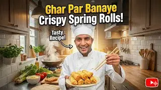 How to make restaurant style spring rolls @foddie