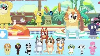 123 Bingo and Bluey goes to Uncle Stripe House and play with their friends