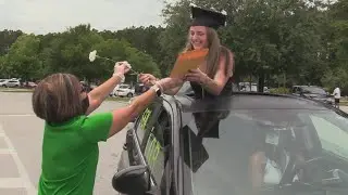 Diploma Parade Bluffton High School