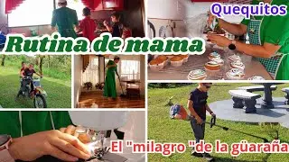 Mi rutina diaria de mama💫Ise quequitos🧁La g&uuml;ara&ntilde;a milagrosa😲#mamade3