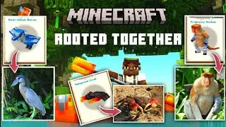 MINECRAFT ROOTED TOGETHER : ALL ANIMAL VS REAL LIFE COMPARISON