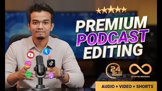 Edit your podcast video and audio professionally - Mehedy Aziz