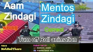 How to skip Roll animation when land in PUBG Moblie