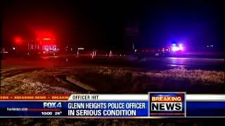 Glenn Heights officer hit