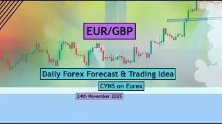 EURGBP Analysis Today | Daily Forex Forecast for 24th November 2025 by CYNS on Forex