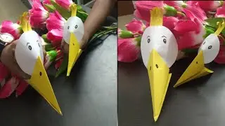 How to make  a paper bird finger puppets