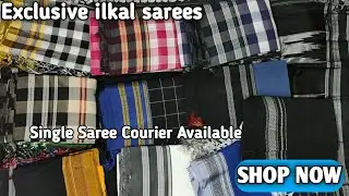 New latest saree / Pure Cotton Ilkal saree manufacturer/ Online saree shopping with price