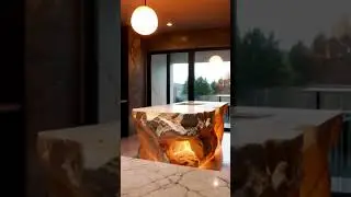 Luxury Crystal Kitchen Island That Looks Like an Iceberg!